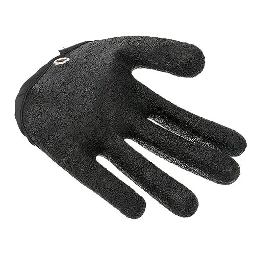 Produktbild: WOONEKY 1 Stück Handschuhe zum Fischen rutschfest wasserdicht PE-Gewinde leicht für Aktivitäten zufällige Farbe