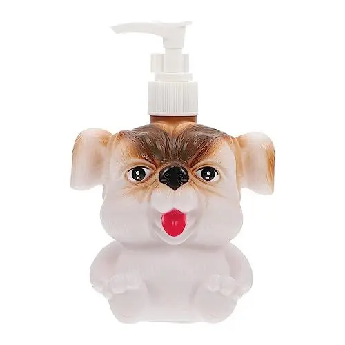 Produktbild: WOONEKY 1stück Cartoon Hund Lotion Flasche Reisebehälter Für Flüssigkeiten Auslaufsicher Nachfüllbar Für Shampoo Seife Körperpflege Praktisch Für