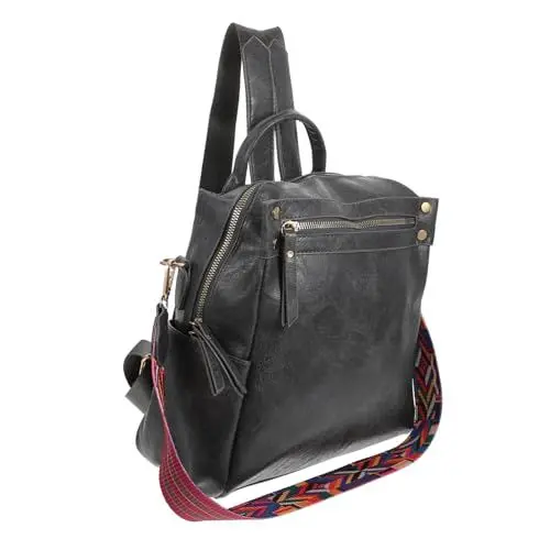 Produktbild: WOONEKY 1Stk Rucksack Schultertasche Büchertasche the pack wasserdichte rucksäcke verstellbarer schultergurt Damenhandtaschen PU-Umhängetasche Schulranzen wasserdichte Umhängetasche