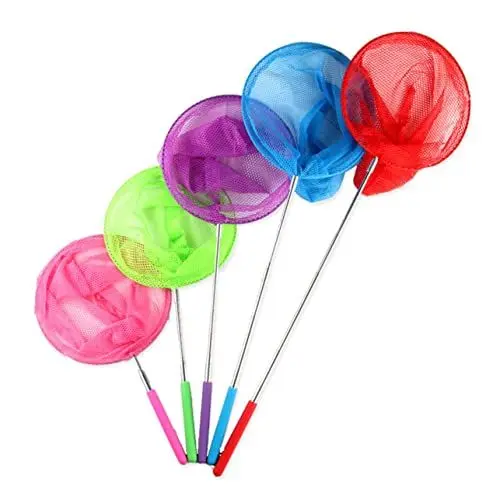 Produktbild: WOONEKY Fangnetze - Teleskop-Outdoor-kescher Für Kinder - Fischernetze Aus Edelstahl - Sicher Und Bequem Zu