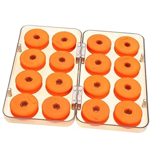 Produktbild: WOONEKY 1 Schachtel Angelrolle Zubehör zum Fliegenfischen vorfachaufwickler Protect schutzzelt Angelleine Angelausrüstung Fall Angelrad-Aufbewahrungshalter Spule Aufbewahrungskiste Angeln