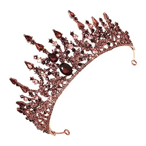 Produktbild: WOONEKY Elegante Braut- Vintage-Krone Hochzeits-Kopfschmuck für Braut Hochzeitsschmuck