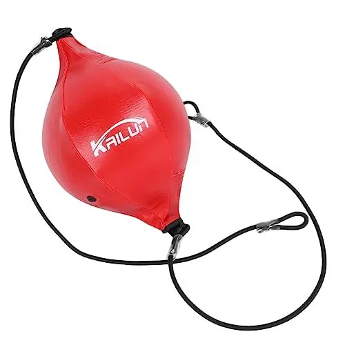 Produktbild: WOONEKY 1stk Tasche Hängendes Boxen Boxsack Boxsäcke Kickboxen Reflextraining Im Boxen Fitness-Boxen Boxausrüstung Doppelendbeutel Boxen Rot