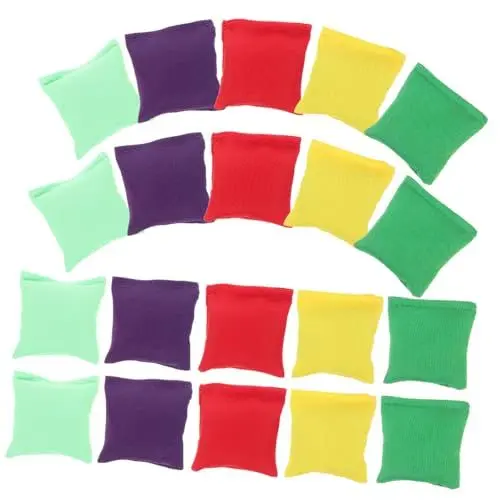 Produktbild: WOONEKY 20 Stücke Kinder Sitzsäcke Werfen Set De Sitzsack Mini Sitzsäcke Für Kinder Werfen Spiel Liefert