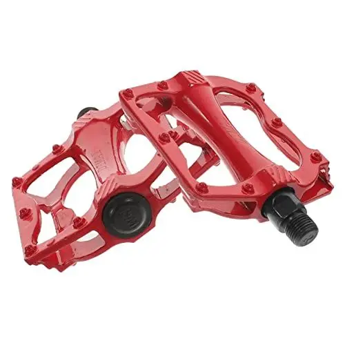 Produktbild: WOONEKY 2St Fahrradpedale rennradpedalen Mountainbike zubehör Kinderfahrrad Pedale für Fahrräder Lager elektrisches Fahrrad Tretrad Fahrrad Reparatur Pedale Kreuzer BMX rot