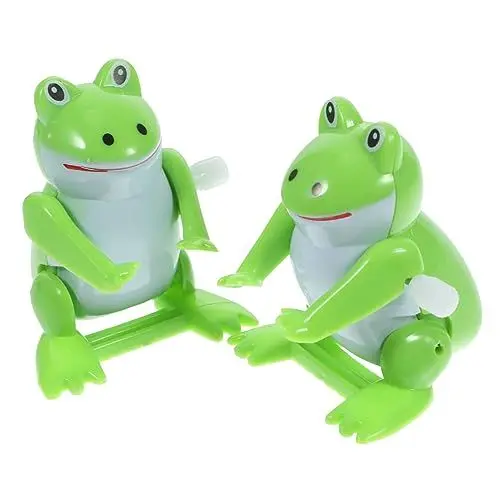 Produktbild: WOONEKY Aufziehspielzeug Frosch 2 Stück Jungen Und Mädchen Froschspielzeug Uhrwerkspielzeug Für Kinder Leuchtende Farben Sicher Für Jungen Und Mädchen