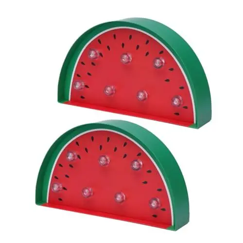 Produktbild: WOONEKY Dekorative Wassermelonen- -laternen 2er-set Sanfte Lichter Für Eventdekorationen