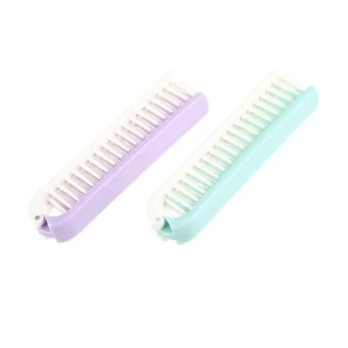 Produktbild: WOONEKY 2St Friseurkamm hair styling haarschutz haar reparatur Taschenkamm tragbarer Haarkamm Haarschneidekämme Haar gerader Kamm antistatischer Kamm falten Feiner Zahnkamm Geldbörse Kind