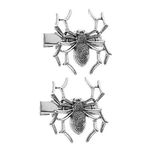Produktbild: WOONEKY Haarspangen Für Mädchen Gothic-spinnen-haarspange 2er-set Für Halloween Und Den Täglichen Gebrauch