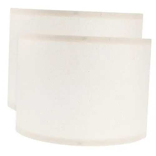 Produktbild: WOONEKY 2 Stück Leinenstoff Lampenschirme Für Tischlampen, Nachttischlampen, Stoff Lampenschirm, Lampenzubehör, Tischleuchten Zubehör, Beige, Retro