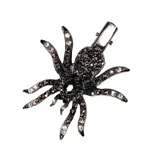 Produktbild: WOONEKY 2 Stück Halloween-spinnen-haarnadel Haarspange Aus Legierung Strass-spinnen-haarspange Kristall-haarnadeln Einzigartiges Design Für Ihren Halloween-look
