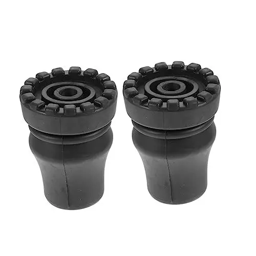 Produktbild: WOONEKY 2Pcs Trekking Pole Fuß Abdeckungen Stoßfest Anti- Krücke Pad für Outdoor Klettern