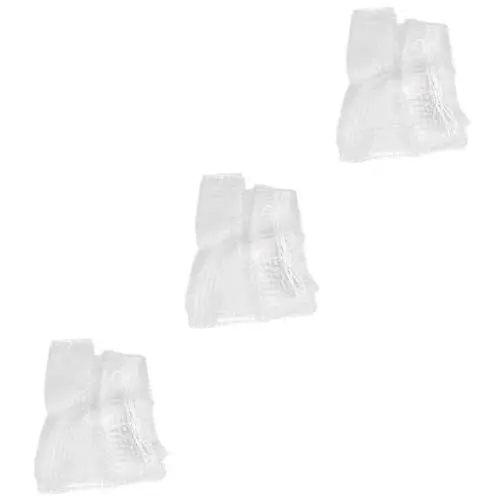 Produktbild: WOONEKY 3St Ballonauslösenetz Heliumballon-Kit Ballonnetz-Fall-Kit für die Decke Transparente, riesige Aufbewahrungsbeutel Ballon fallen lassen Ballonfallnetz für die Decke Plastik Weiß