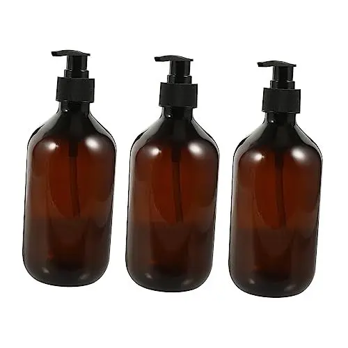 Produktbild: WOONEKY 3stücke Pumpflasche Aus Hochwertigen Materialien Stabil Und Wiederverwendbar Press-Design Für Exakte Dosierung Geeignet Für Lotion Shampoo Und Mehr Multifunktions-Flasche Für