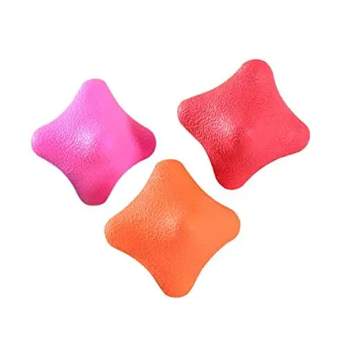 Produktbild: WOONEKY 3 STK Reaktionsball Hüpfball Reflexball Gummireaktion Reaktions-Volleyball sportspiele Sport Spiele Agility-Ball Trainingsball Hohe Elastizität Gymnastikball Kugel wechseln Flummi