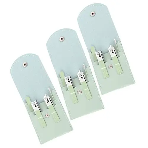Produktbild: WOONEKY 3satz Maniküre-set Mit Nagelknipser Reise-werkzeugtasche Für Pediküre Haushaltsnagelscheren Kleine Aufbewahrungstasche Für Männer Und Frauen