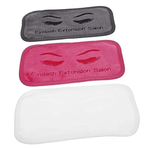 Produktbild: WOONEKY 3stücke Wimpernverlängerungs-polster Wimpern-halter-polster Wiederverwendbare Wimpern-verlängerungs-stirnband Für -salon