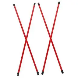 Produktbild: WOONEKY 4Stücke Golf Alignment Sticks Trainingshilfen zur Ausrichtung für Golf Präzise Puttingschulung und Schwungtraining Robuste und Langlebige Ausführung für Effektives Golftraining