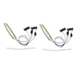 Produktbild: WOONEKY 4 Stück LED-Lichtleiste led lichterband Skateboard zubehör Rollschuhe Beleuchtung LED Lichtleiste Rollleuchten Schlittschuhbeleuchtung Lichtleiste für Roller leichtes Abr für Skate