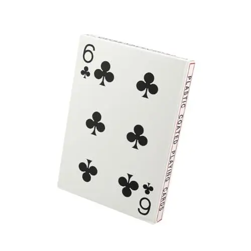 Produktbild: WOONEKY 4zeiten Große Spielkarten Groß Robustes Papiermaterial Bruchfest Für Poker Brettspiele Zuhause Büro Weiß