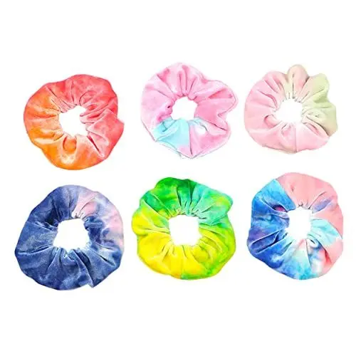 Produktbild: WOONEKY 6stücke Regenbogen Haargummis Für Damen Elastische Haarbänder Bunten Farben Für Pferdeschwanz Und Kreative Frisuren Für Anlässe