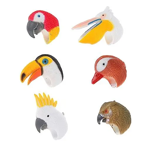 Produktbild: WOONEKY 6 Stück Dinosaurier Ring Spielzeug Geschenktüten Geschenktüten Geschenktüten Geschenktüten Kinderringe Partygeschenke Für Kinder Geschenktüten Mitgebseltüten Geschenktüten