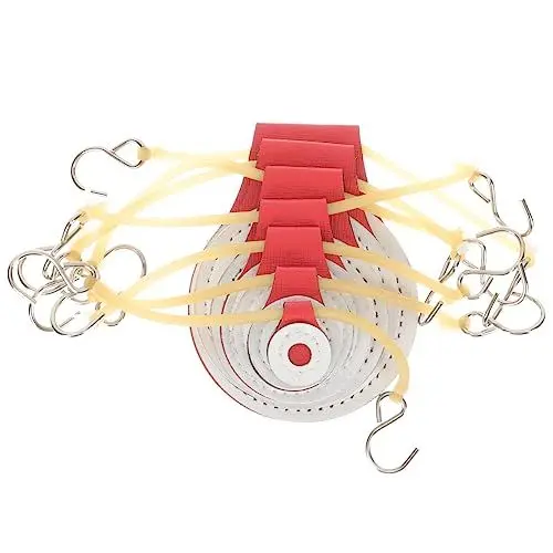 Produktbild: WOONEKY 7 Stück Schleuderzielziele Für Outdoor Trainingsziele Outdoor Hängeziele Luftziele Ziele Outdoor Zubehör Praktische Hängespielziele Trainingszubehör