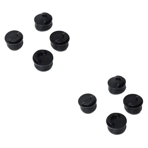Produktbild: WOONEKY 8 STK Stecker für Kanu schorschbock paddel gummistopfen gummistopper wasserabdichtungen Kanuzubehör Zubehör für Angelboote Wasserstecker Austausch des Abflusslochstopfens Black