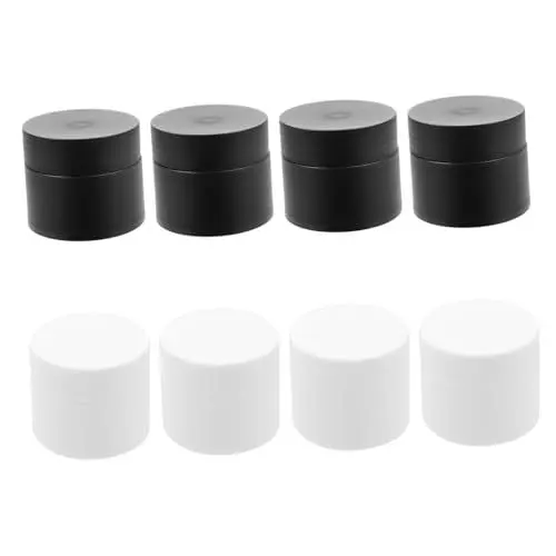 Produktbild: WOONEKY 8 Stück Kartons Creme Box Maskenbox runde Tiegel mit Deckel für Lippenbalsame nachfüllbarer lotiontiegel kosmetikbehälter cosmetic container Buttercreme Reise-Make-up-Glas