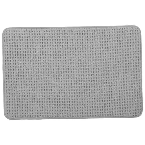 Produktbild: WOONEKY Rutschfester Badvorleger aus dickem Material dekorative Badematte Badezimmer-Bodenteppich Rutschfester wasserabsorbierender Teppich für Zuhause und Hotel