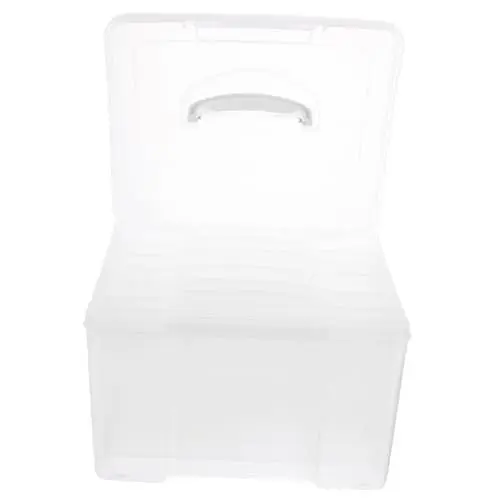 Produktbild: WOONEKY Fotobox Organizer-box Kompakter Aufbewahrungsbehälter Aus Kunststoff Für Bastel-grußkartenhalter