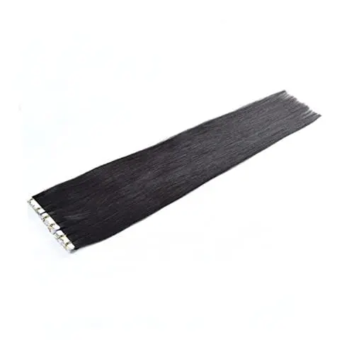 Produktbild: WOONEKY Echte Haarverlängerungen Klebeband Für Echthaarverlängerungen Haarverlängerungen Einkleben Lockiges Verlängerung Haarspangen Haarteile Für Mädchen Damen Glattes Haar Blond