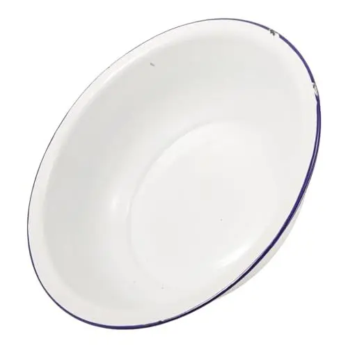 Produktbild: WOONEKY Retro-fußbad Einweichbecken Emaille-fußbadewanne Fußbadebecken Für Zuhause Vintage-fußbad 30 Cm