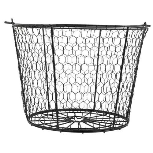 Produktbild: WOONEKY Golfkorb Golfball Eimer Aufbewahrungskorb Golfballhalter Metall Golfballbehälter Metallkörbe Outdoor Golfball Korbbälle Aufbewahrungsbehälter Zum Sammeln