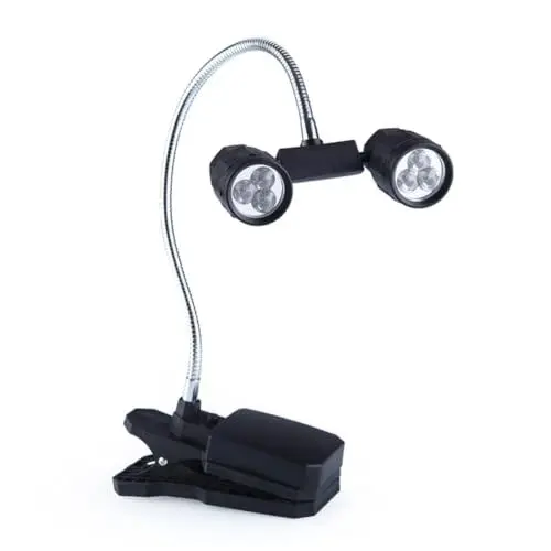Produktbild: WOONEKY -ansteck-schreibtischlampe Augenschonendes -licht Weicher Flexibler Schwanenhals Zum Lesen Grillen Laptop Schreibtisch Und Stabile 360°-drehung