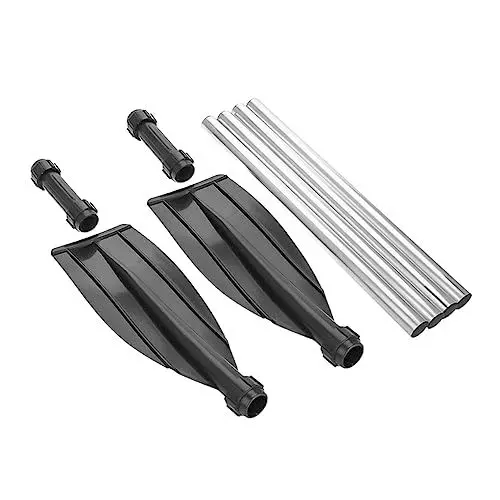 Produktbild: WOONEKY 210cm Aluminium Legierung Ruderboot Ruder Dual Zweck Kajak Abnehmbare Design