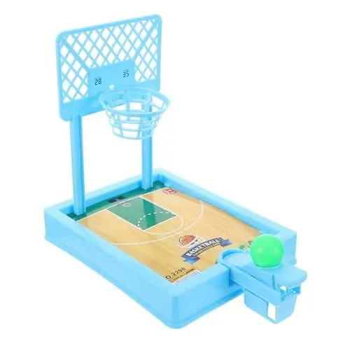 Produktbild: WOONEKY Klassisches Eltern Kind Basketballspielzeug Kleiner Tisch Basketballspiel Robustes Schießspielzeug für Kinder Indoor Sportspiel für Zuhause und Reisen