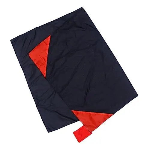 Produktbild: WOONEKY 70x110cm Nylon Outdoor Decke Taschen Tragbare Strand Picknick Camping Reise Matte Schwarz