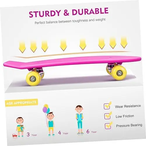 Produktbild: WOONEKY Skateboard Erwachsene Boards Komplettset Schutzausrüstung Stilvolles Design