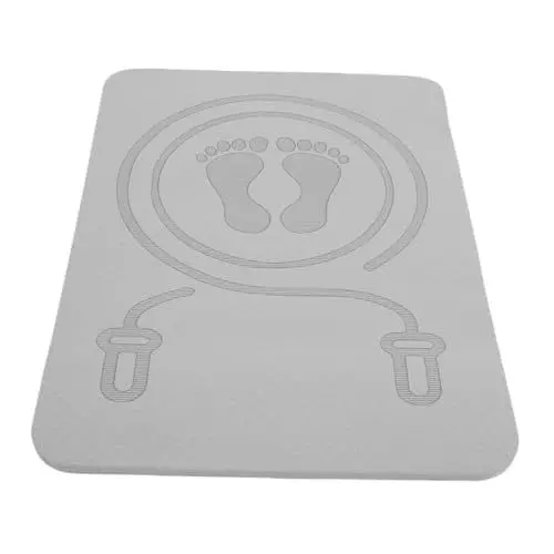 Produktbild: WOONEKY Fitness-trainingsmatte Rutschfeste Sprungmatte Für Das Heim-fitnessstudio Schalldämmende Sportmatte Leise Trainingsmatte Grau 60 X 40 X 0 8 Cm