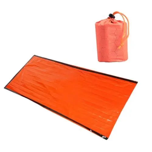 Produktbild: WOONEKY Überlebensdecke Für Camping Schlafsack Aus Aluminium Für Wandern Zufälliger Stil