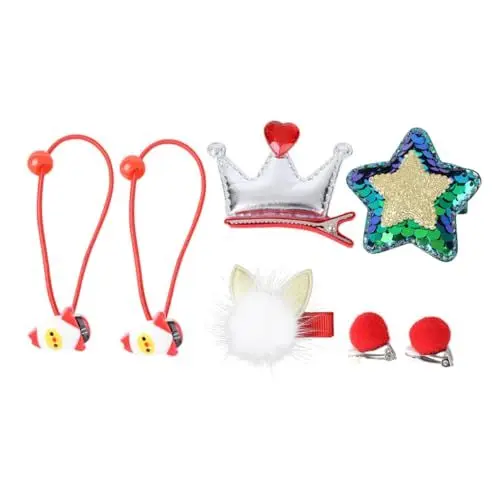Produktbild: WOONEKY Weihnachtsschmuck-Set für Kinder -teiliges Weihnachtskopfschmuck Set Kinder Weihnachtsschmuck Set Haarspangen für Mädchen Haarschmuck für Kinder Haarklammer Tiara Haarpflegezubehör