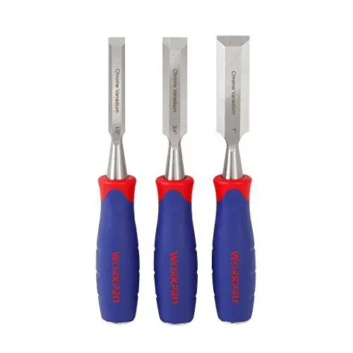 Produktbild: WORKPRO Holzmeißel Set Cr-V Meißel Set 12mm, 19mm, 25mm für Holzbearbeitung
