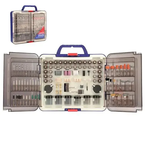 Produktbild: WORKPRO Multifunktionswerkzeug Zubehör Set 476 tlg. Drehwerkzeug Mehrzweck Zubehörset Zubehörsatz für Rotationswerkzeug zum Schneiden, Schleifen, Polieren, Bohren, Reinigen, Gravieren