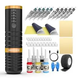 Produktbild: Wormhole Tattoo Maschine Set Wireless Tattoo Maschine Set mit Wireless Tattoo Maschine 2,100 mAh Kapazität Tattoo Netzteil Tattoo Nadeln Komplette Tattoo Set