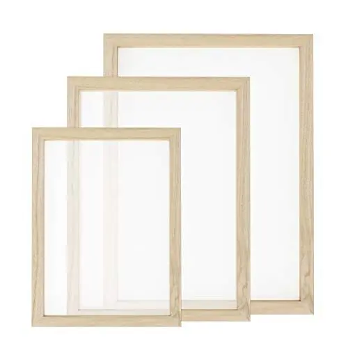 Produktbild: Worown 3 Größen Papier Schöpfen, Papierschöpfrahmen, Schöpfrahmen für DIY-Papierhandwerk