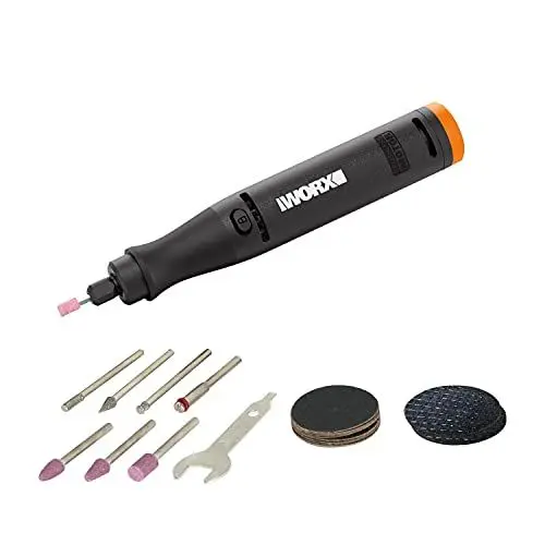 Produktbild: WORX Akku Multifunktionswerkzeug 18V(20V Max) WX739.9, Bürstenlos Motor, MakerX Drehwerkzeug zum Schleifen Gravieren Polieren Schneiden Bohren, Powershare(Hub, Akku, Ladegerät separat erhältlich)
