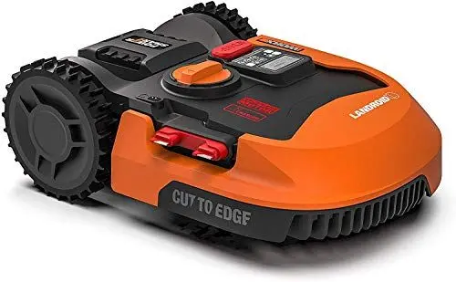 Produktbild: WORX Landroid L WR153E Mähroboter/Akkurasenmäher für große Gärten bis 1500 qm & WA0179 Heringe zur Befestigung von Begrenzungsdraht für Landroid Mähroboter –WORX Zubehör Set bestehend aus 100 Haken