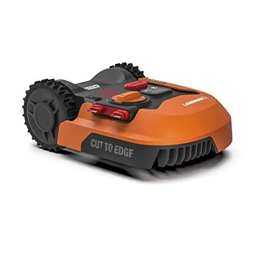 Produktbild: WORX Landroid L WR155E Mähroboter/Akkurasenmäher für große Gärten/Selbstfahrender Rasenmäher für einen sauberen Rasenschnitt im Handumdrehen, Orange, 2000 m2