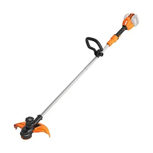 Produktbild: WORX WG183E.9 Rasentrimmer 40 V (2 x 20 V) - Doppelfaden & Doppelleistung - Schnittdurchmesser 33 cm - Verstellbarer Griff und Fadenrolle - ohne Akku & Ladegerät